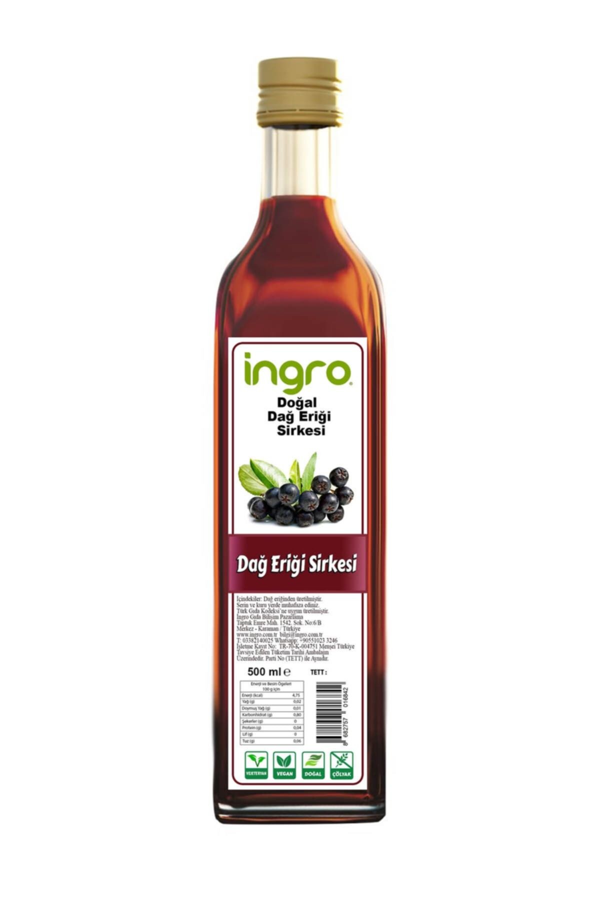 Ingro Dağ Eriği Sirkesi 500 ml