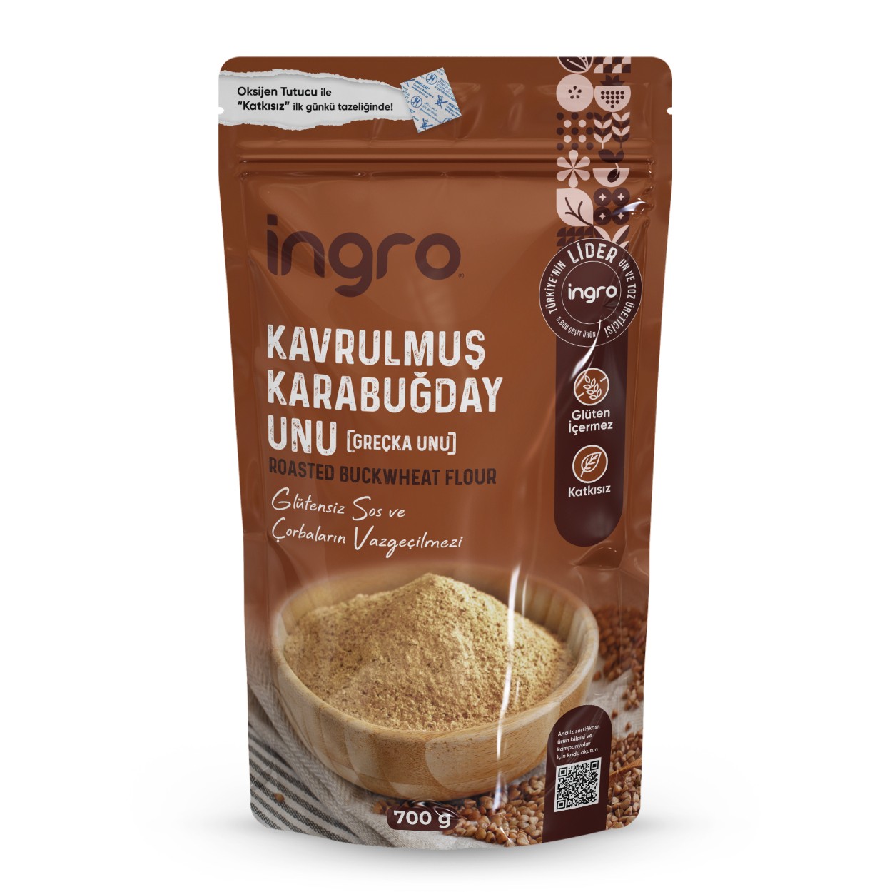 Glutensiz Kavrulmuş Karabuğday (Greçka) Unu 1000 G