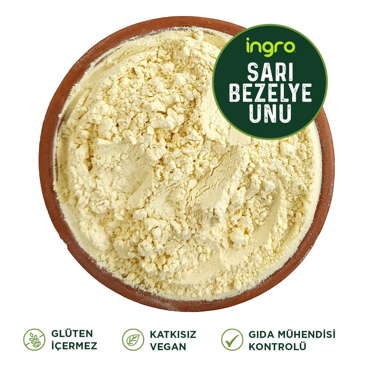 Glutensiz Sarı Bezelye Unu 1000 gr
