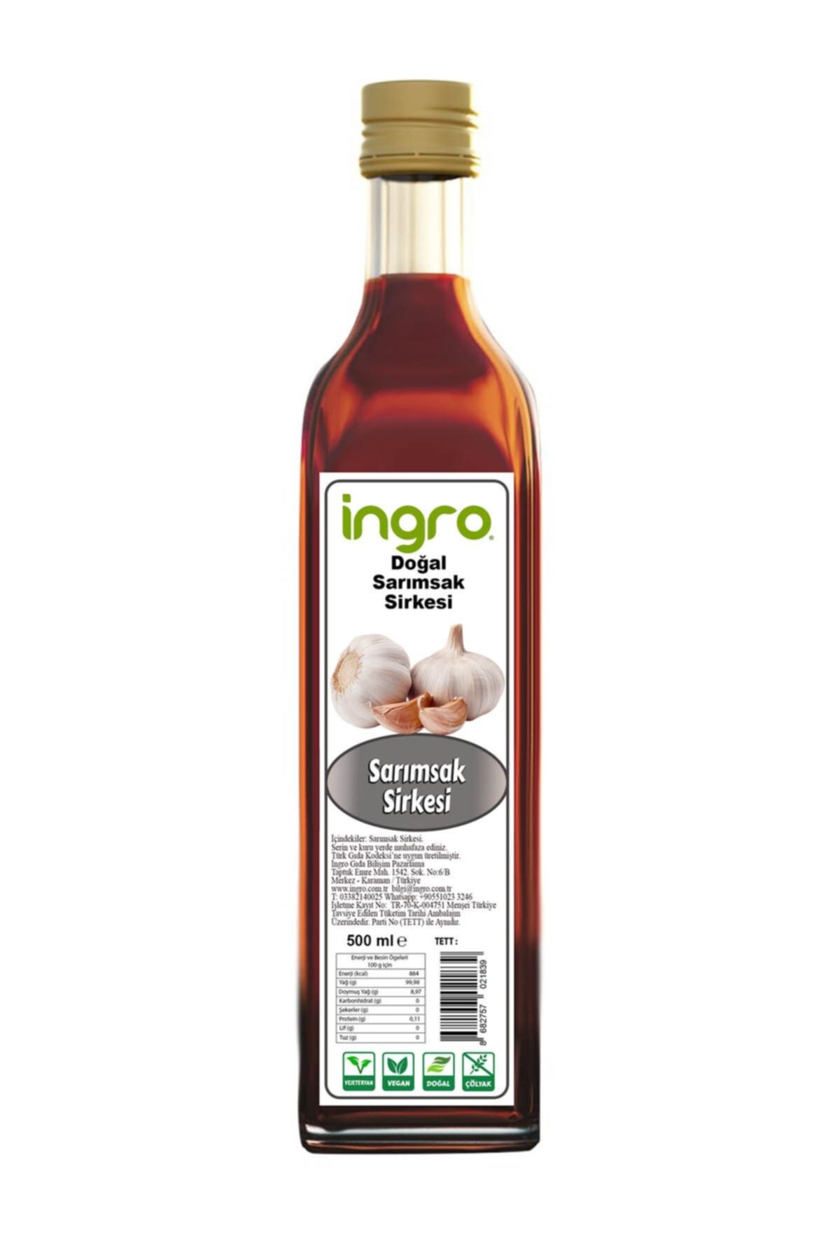 Ingro Sarımsak Sirkesi 500 ml