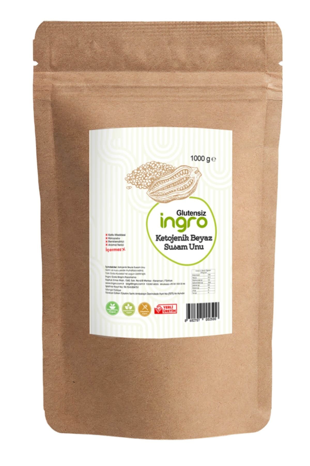 Glutensiz Ketojenik Beyaz Susam Unu 1000 G