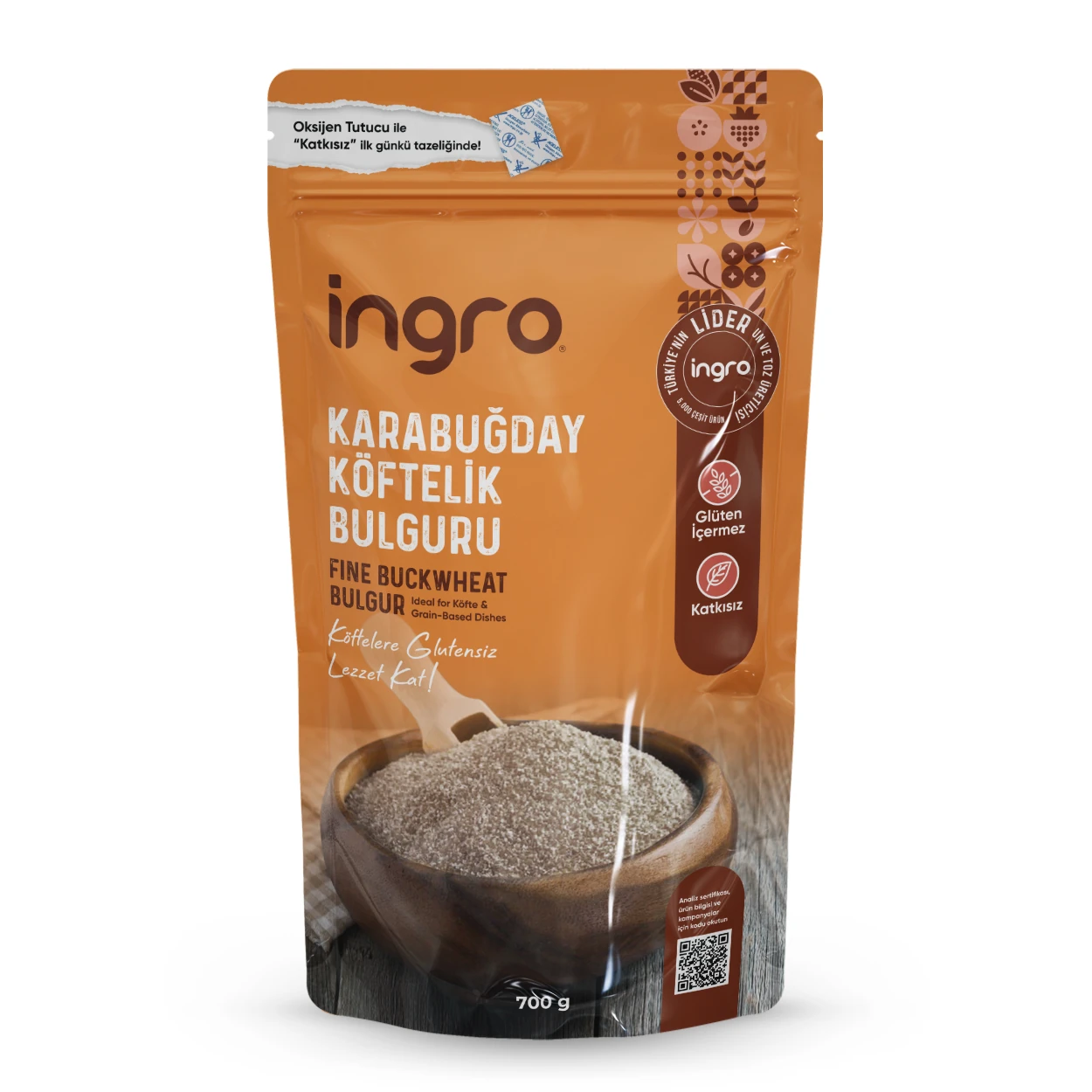 İngro Glutensiz Karabuğday Köftelik Bulguru 700 g