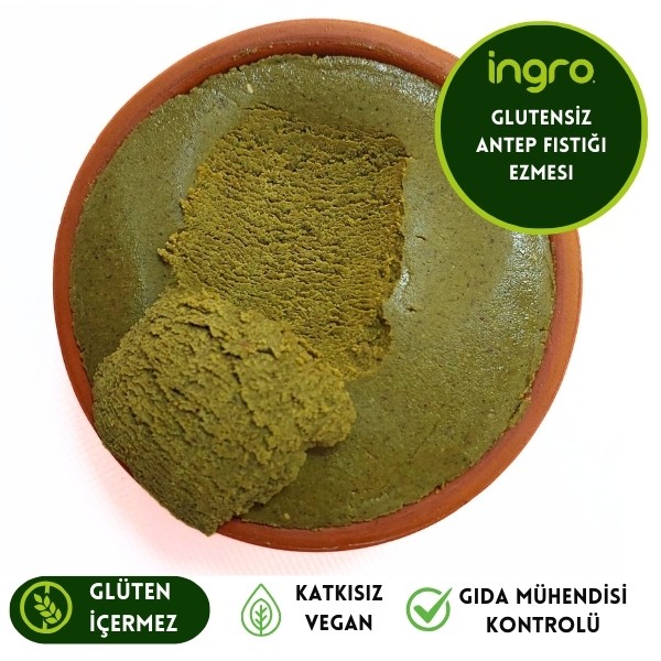 İngro Glutensiz Antep Fıstığı Ezmesi (Parçacıklı Lezzet)200 G