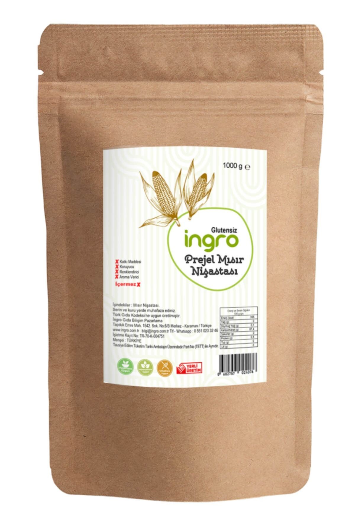 Glutensiz Prejel Mısır Nişastası 1000 G