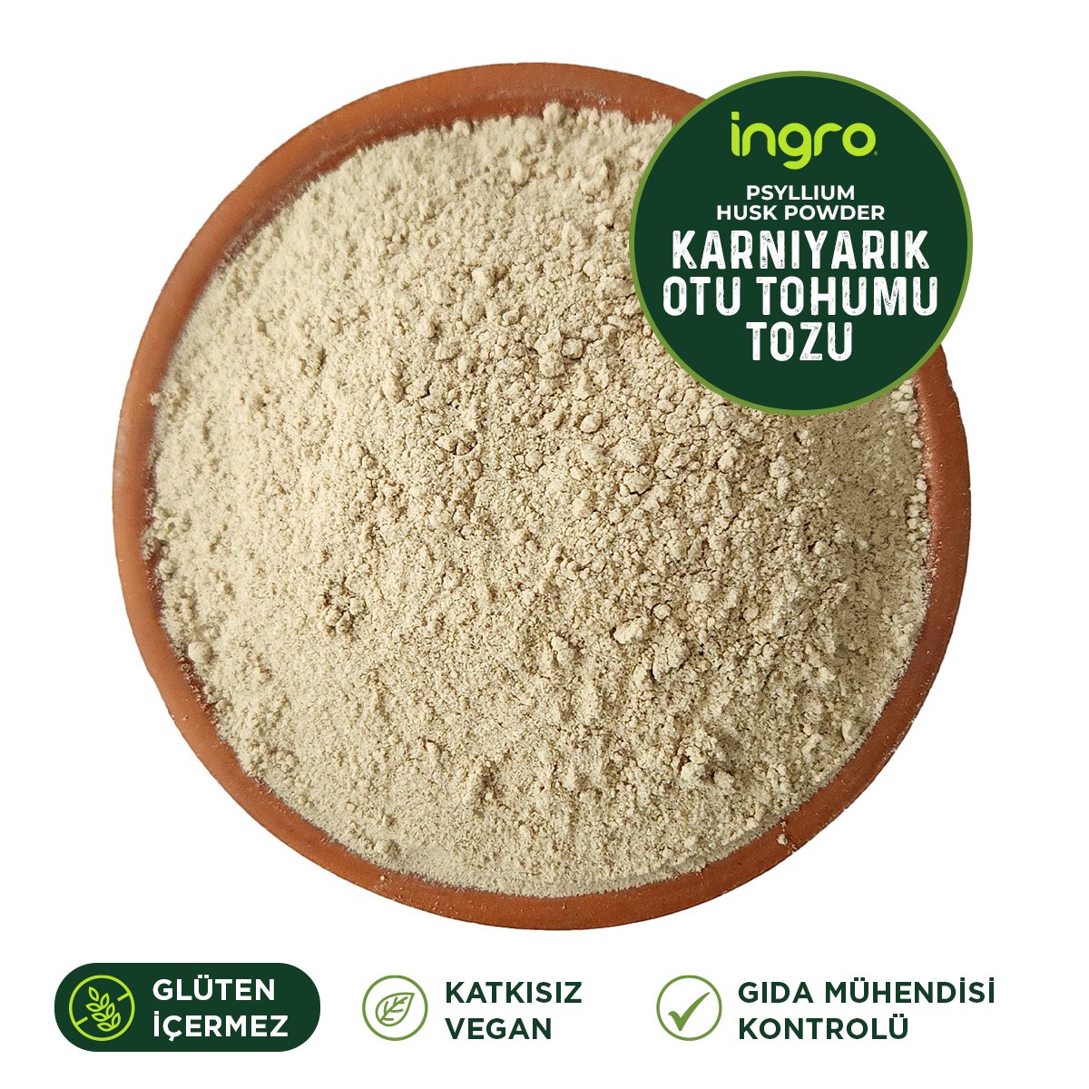 Ingro Karnıyarık Otu Tozu Psyllium Husk Powder 500 G
