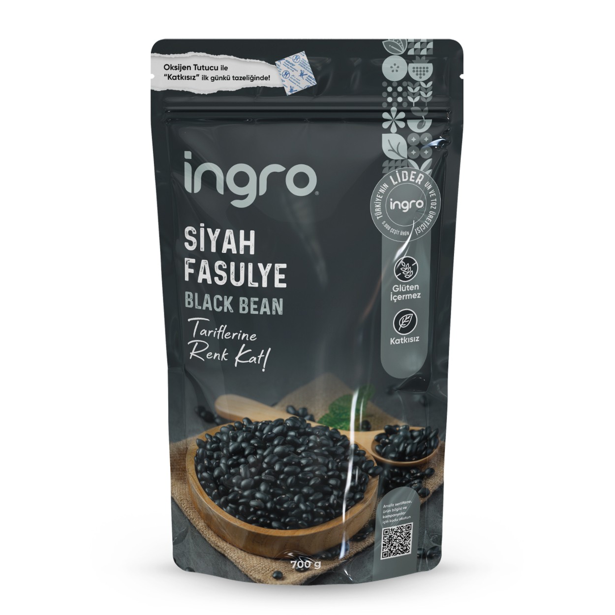 Glutensiz Siyah Fasulye 700 gr