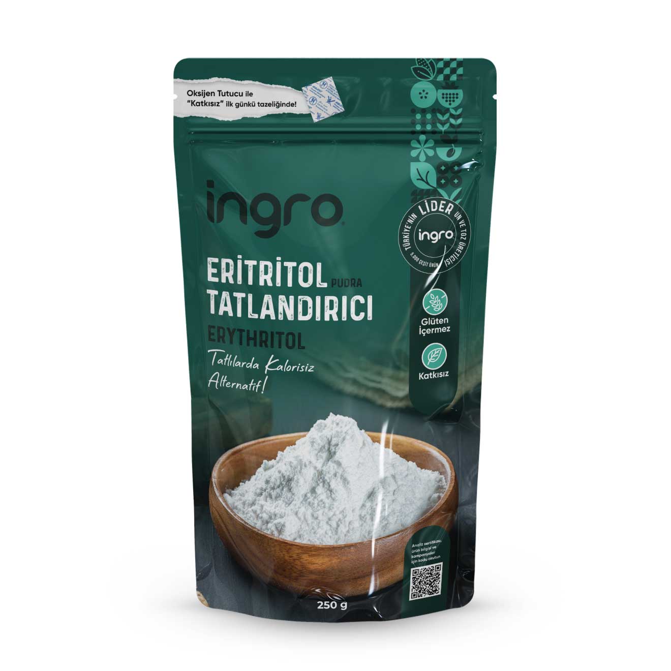 İngro Eritritol Erythriol Tatlandırıcı (Pudra) 250 g