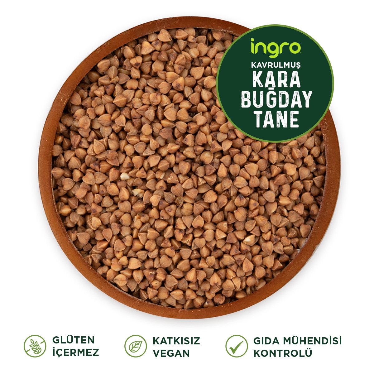 Glutensiz Kavrulmuş Karabuğday (Greçka) 1000 G