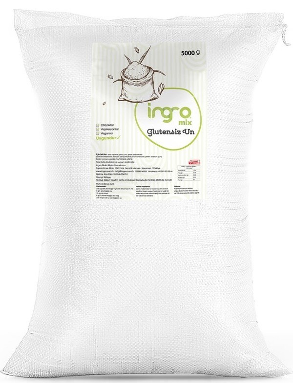 İngromiX Glutensiz Un 5000 g