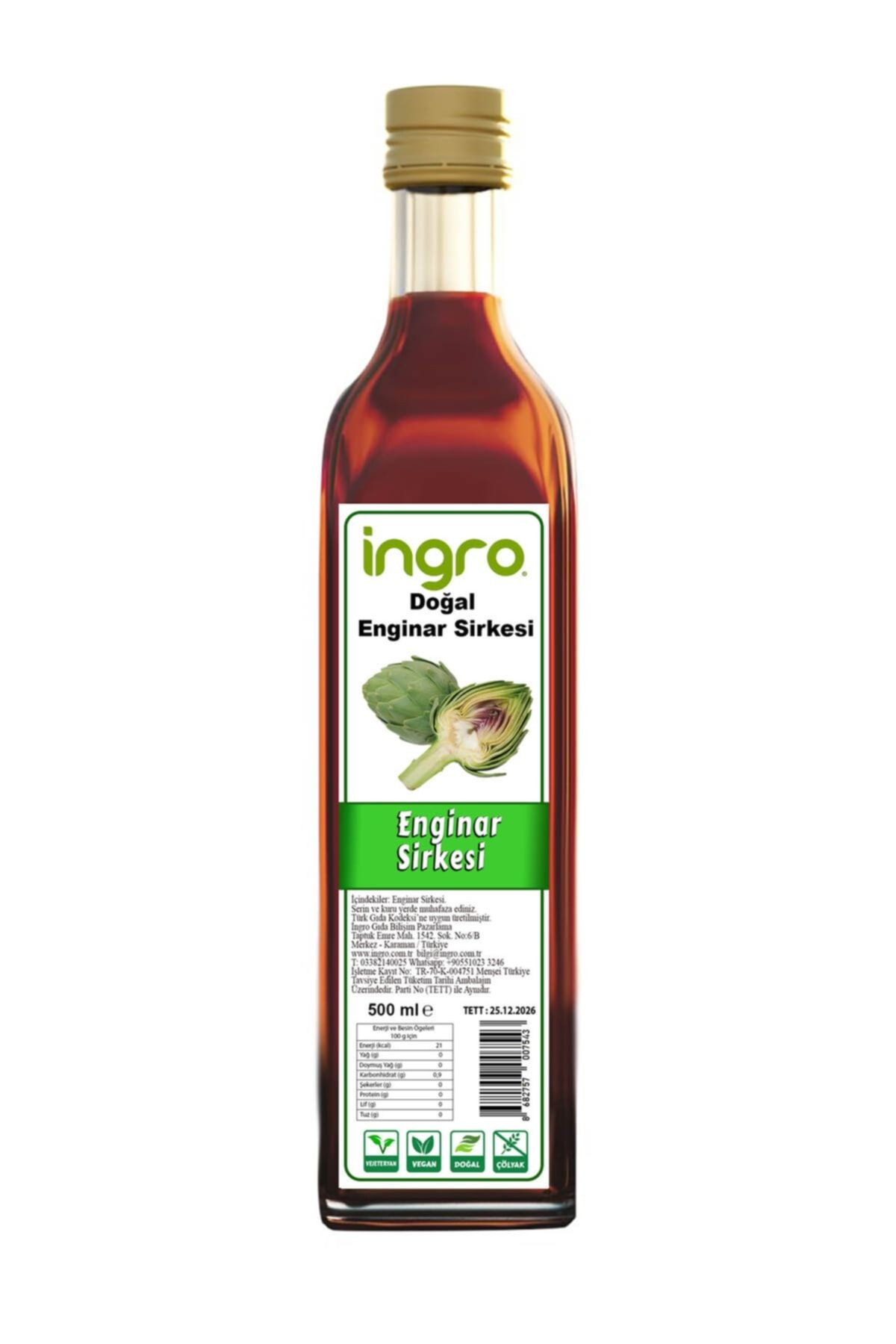 Ingro Enginar Sirkesi 500 ml