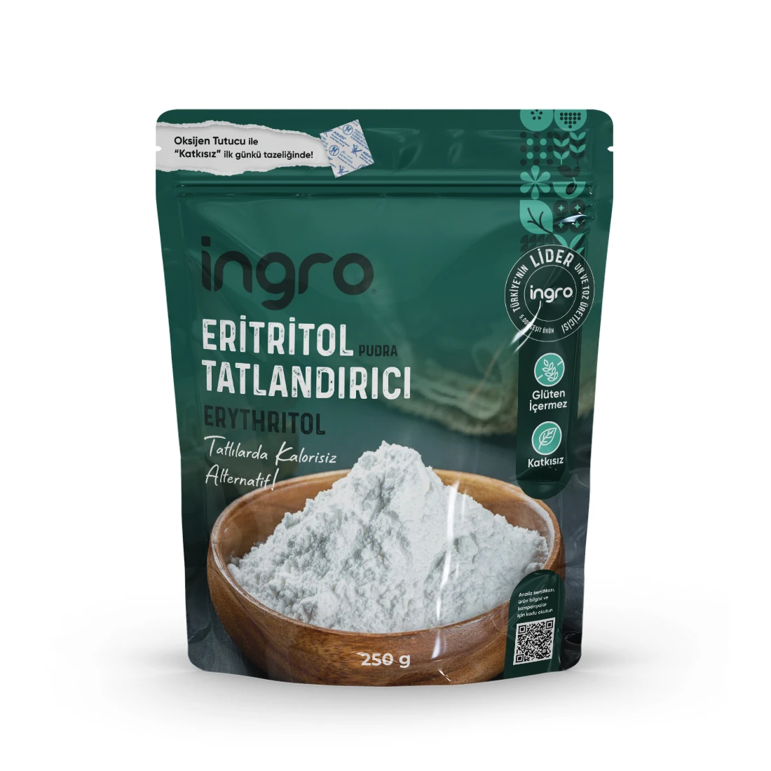 İngro Eritritol Erythriol Tatlandırıcı (Pudra) 250 g