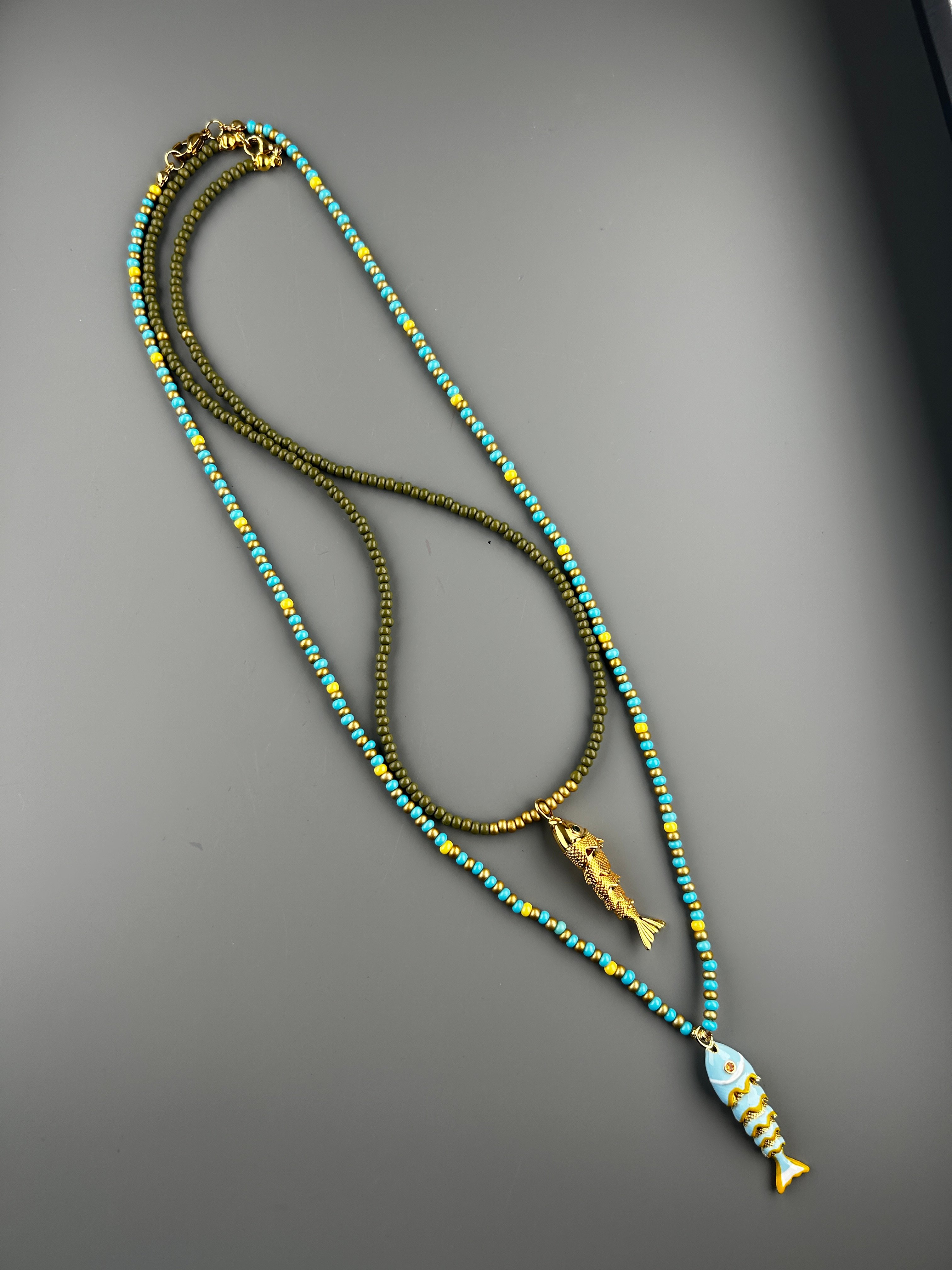 Gold Balık Kolye