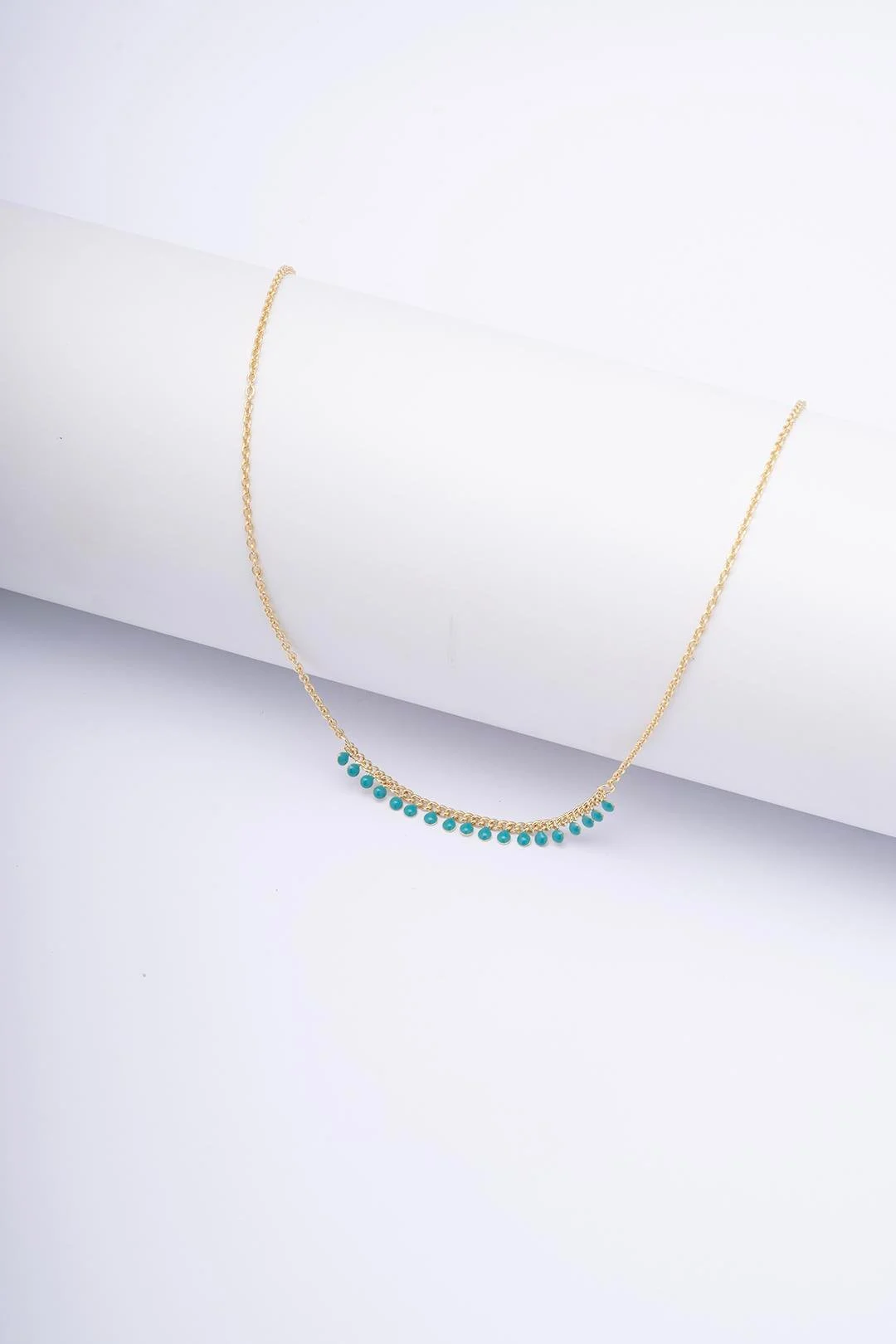 Turkuaz Dizili Kolye