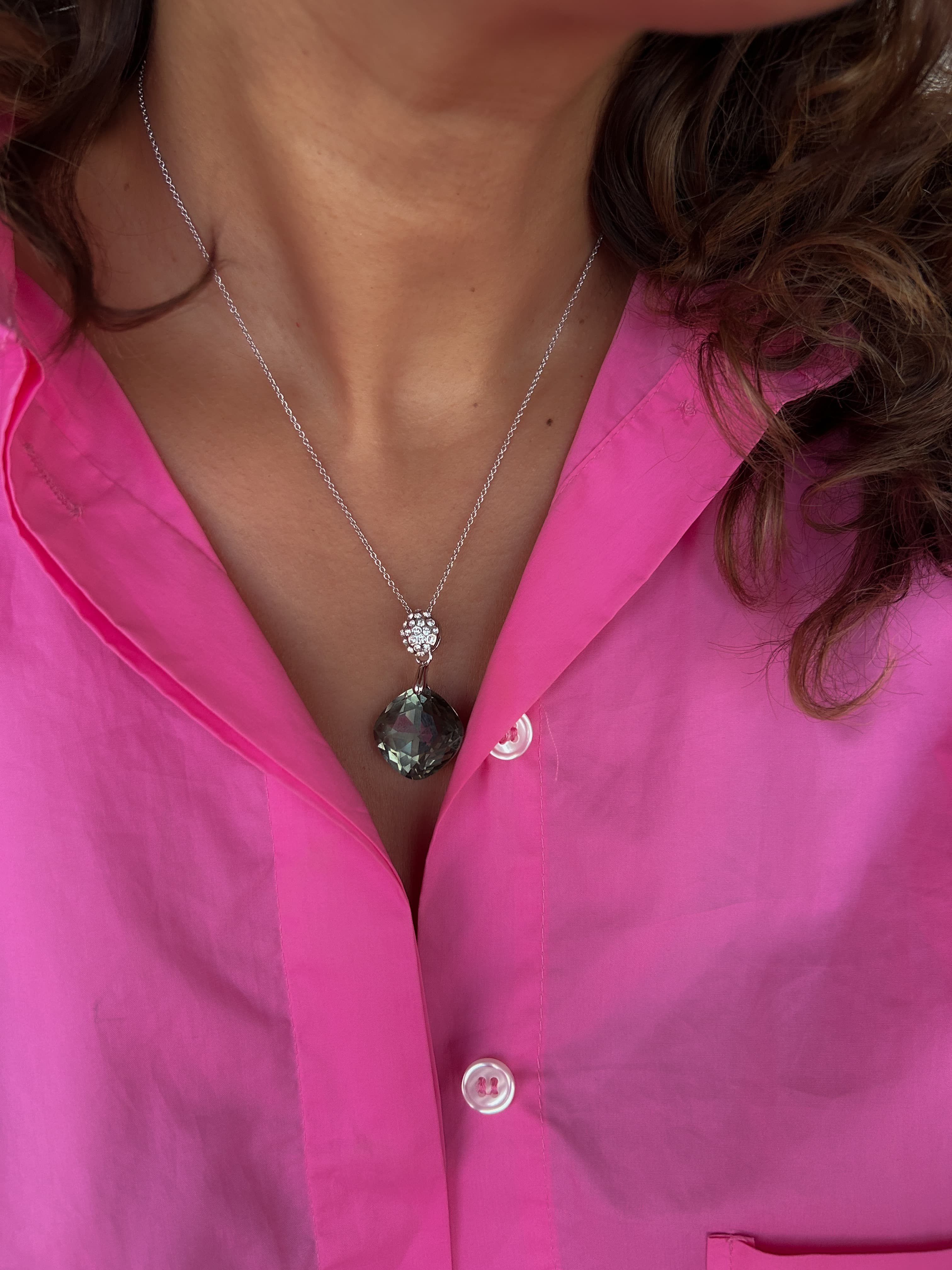 Swaroski Taşlı Set Füme