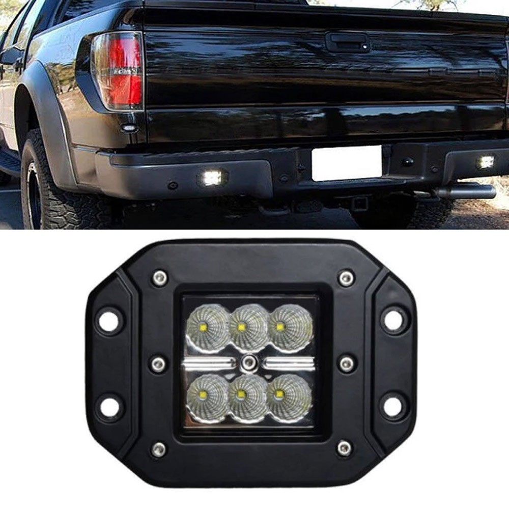 Off Road Led Projektör Çalışma Sis Lambası Gömme Tip Beyaz 6 Ledli ONG29