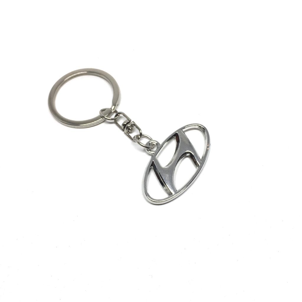 Hyundai Metal Oto Anahtarlık Krom