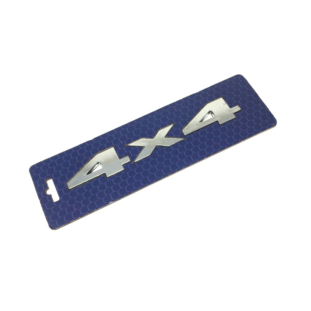 4x4 Arka Bagaj Çamurluk Yazısı Kromaj Küçük 14.4x2.2cm