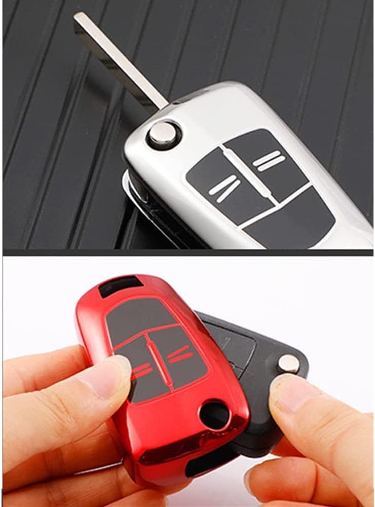 Opel Corsa D Astra H Vectra C Zafira B Uyumlu Sustalı Silikon Oto Anahtar Kumanda Kabı Kılıf Gri