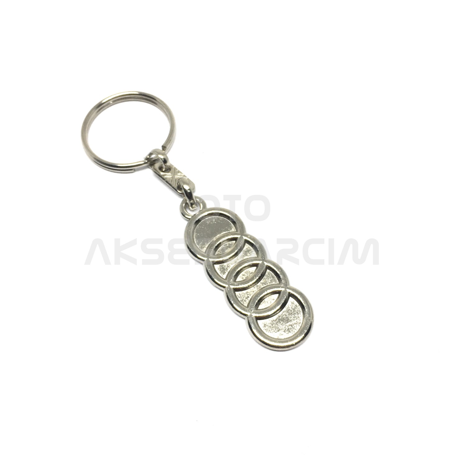 Audi Metal Oto Anahtarlık Krom