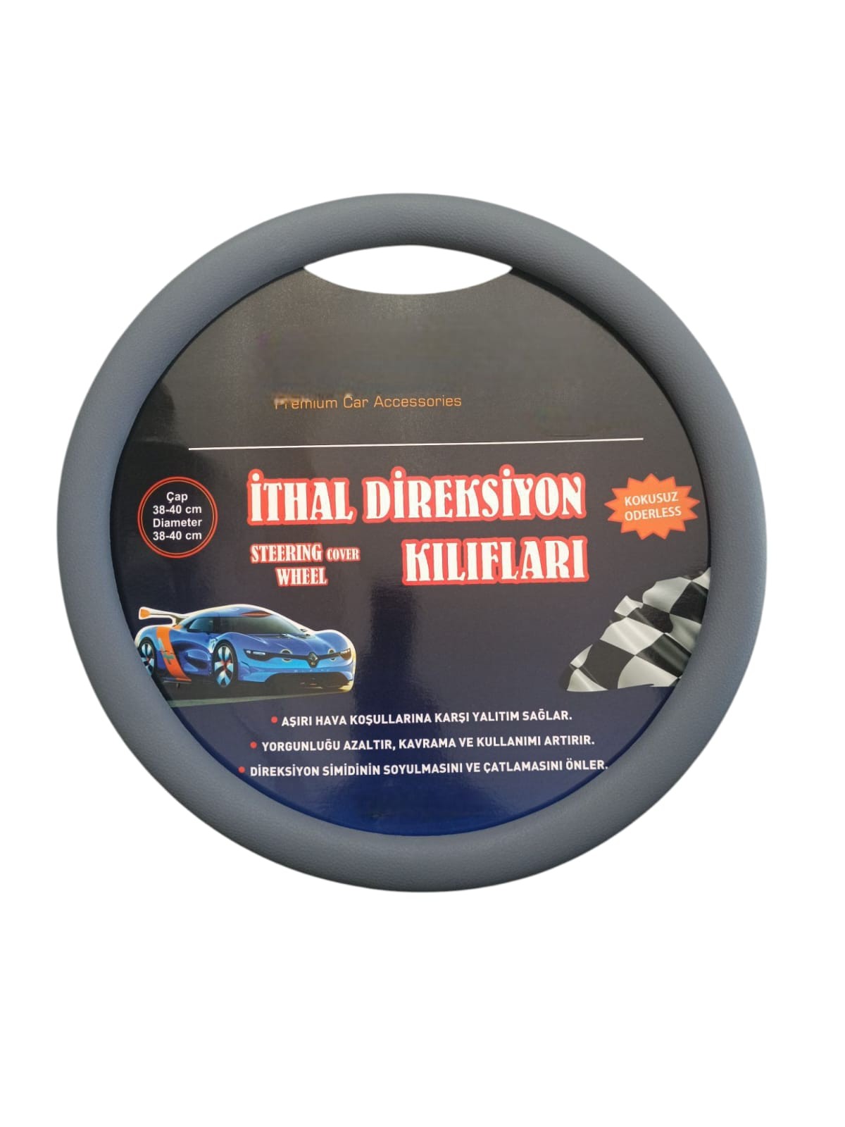 Silikon Direksiyon Kılıfı Gri