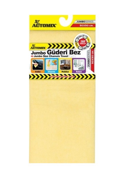 Automix Güderi Bez Oto Kurulma Bezi Jumbo 50x40cm