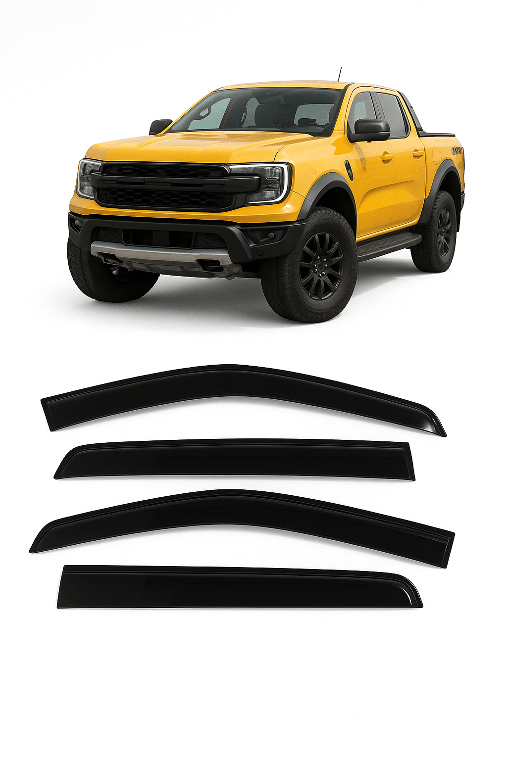 Ford Ranger T9 2022 Sonrası Cam Rüzgarlığı 4'lü