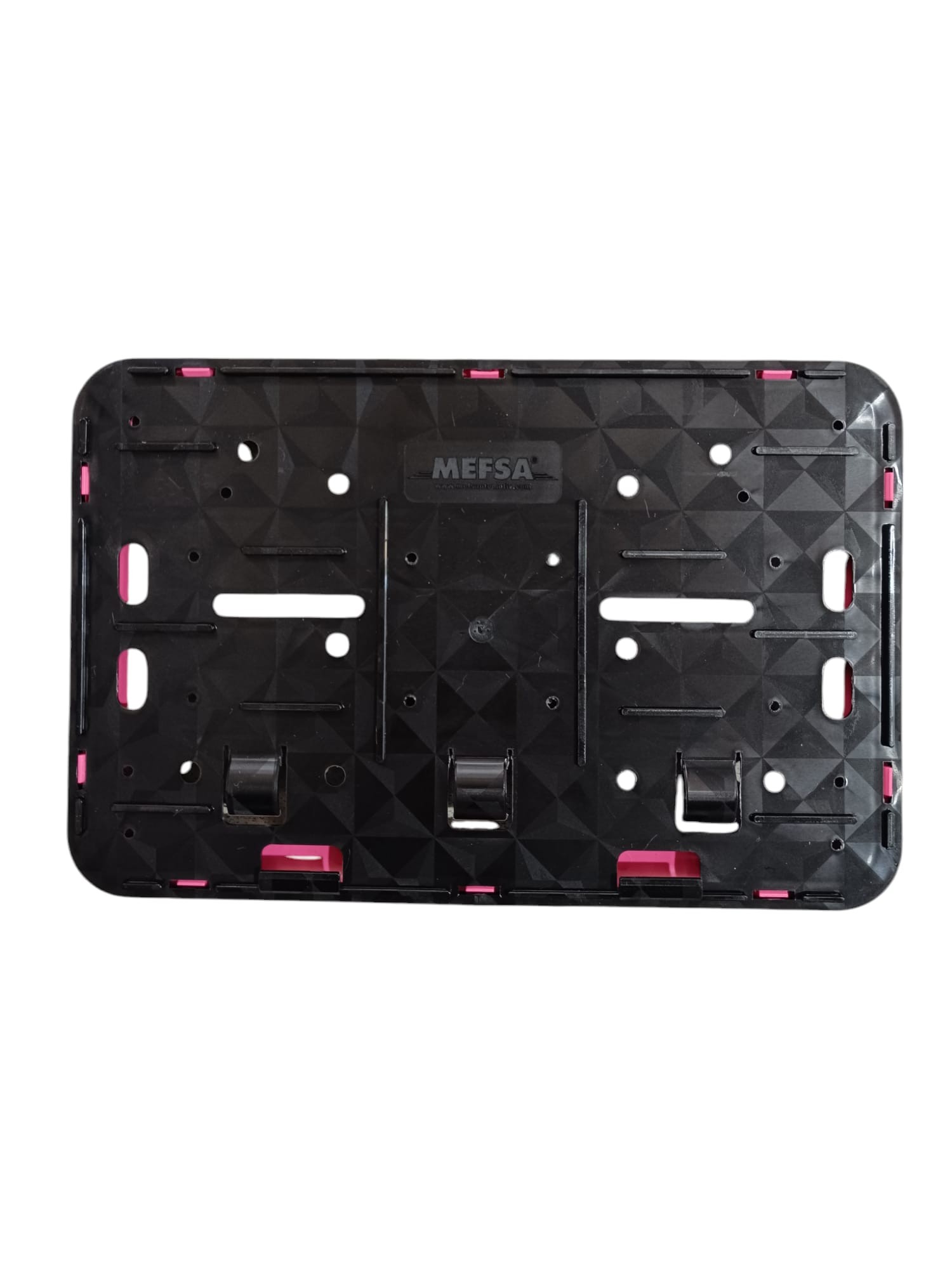 Framed engine plate plate pink 17x26 cm