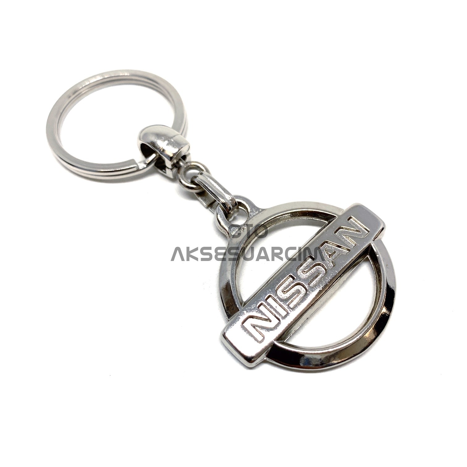 Nissan Metal Luxury Oto Anahtarlık Krom