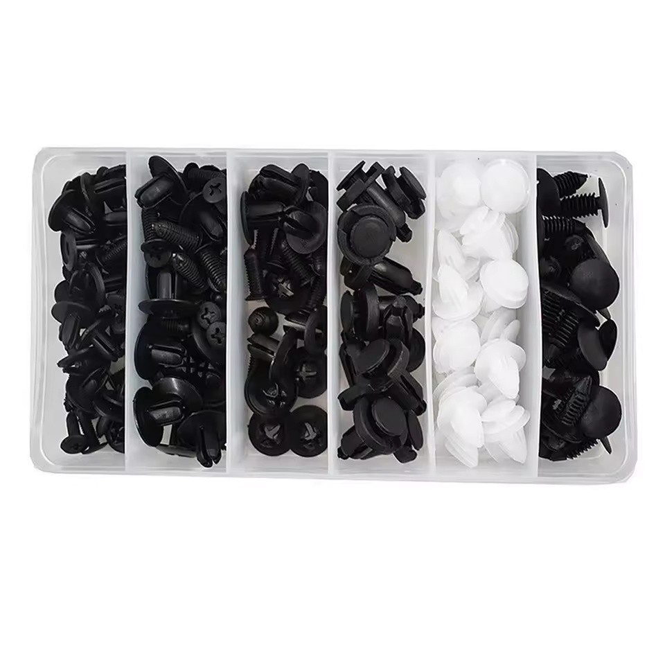 100 Parça Universal Oto Tampon Trim Döşeme Plastik Raptiye Klips Seti