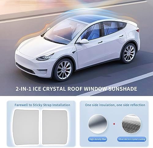Tesla Model Y 2020–2023 Tavan Penceresi Güneşlik Katlanabilir UV Isı Yalıtımlı Çantalı Gri