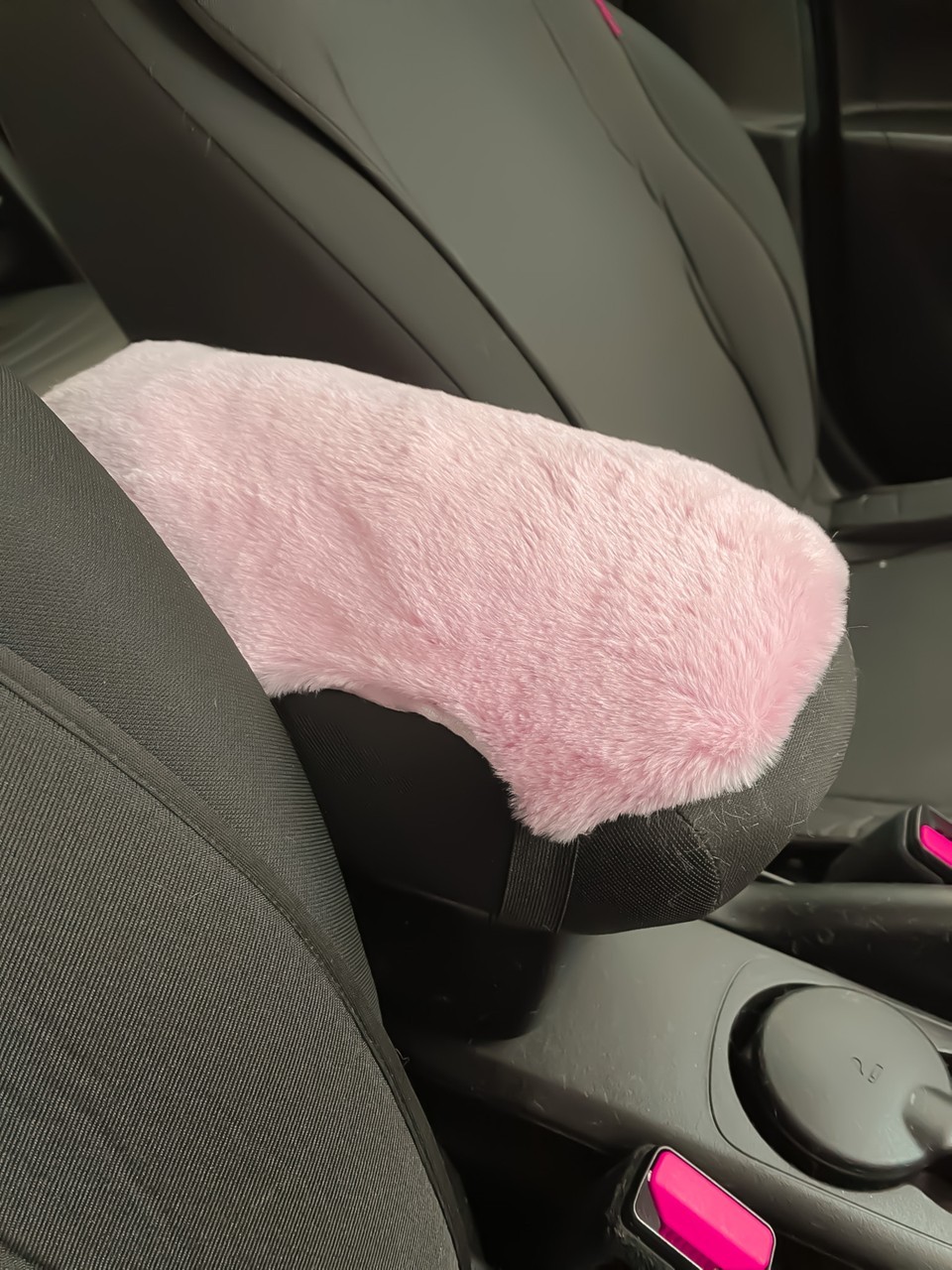 Yumuşak Peluş Kol Dayama Kolçak Minderi Pudra Pembe
