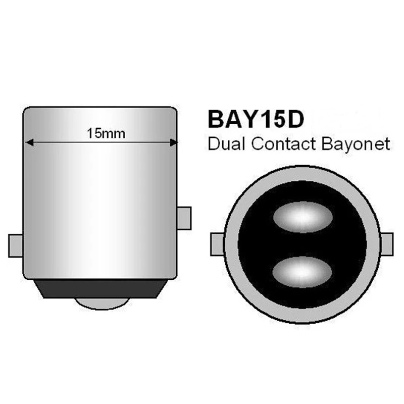 SuperLight BAY15D/1016/21/5W 12V Halojen Fren Sinyal Ampulü Çift Duy 2 Adet Turuncu