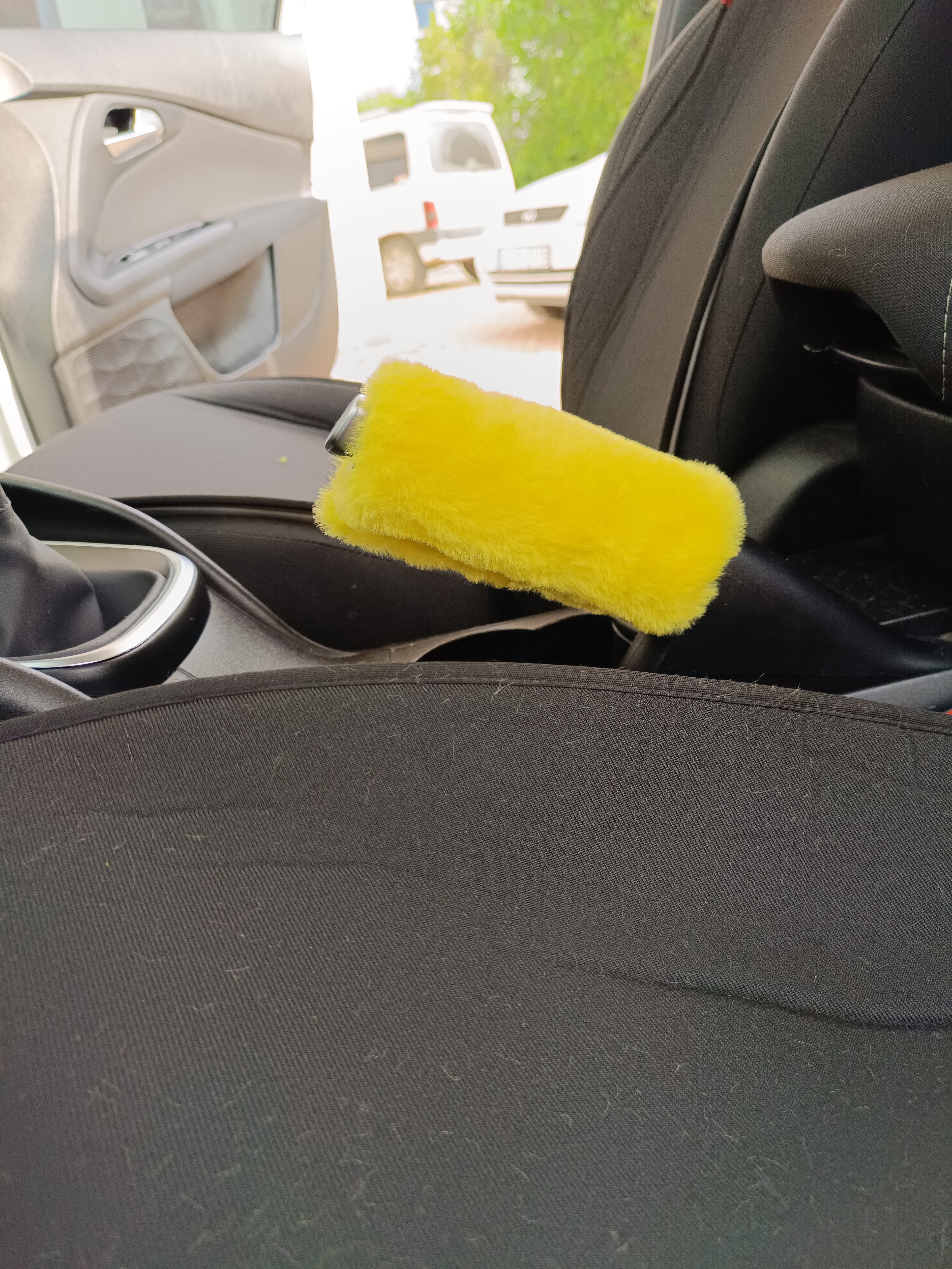 Yumuşak Peluş El Freni Süsü Sarı