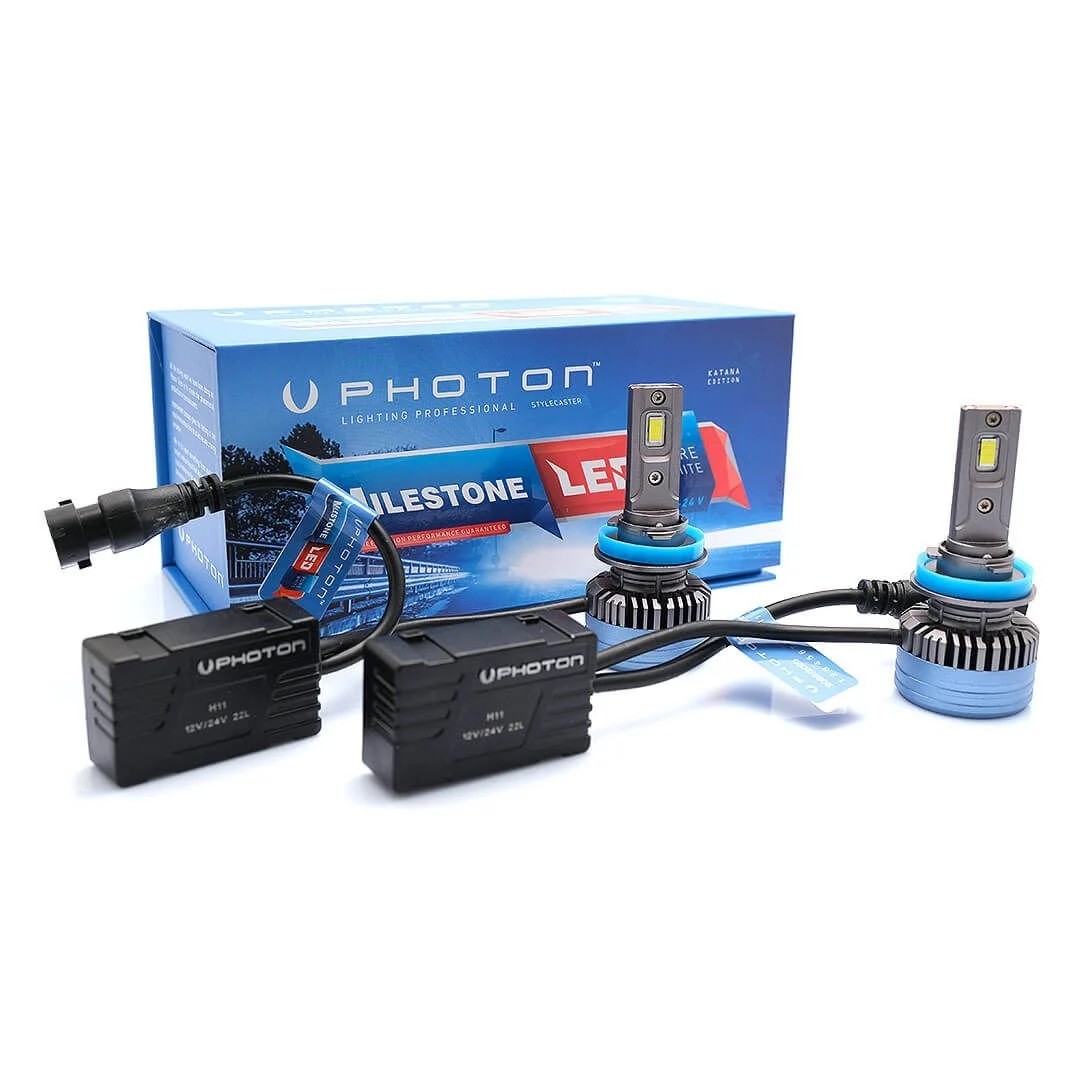 Photon Milestone H11 12000 Lümen Katana Edition Led Xenon Far Fanlı 55W 12-24V