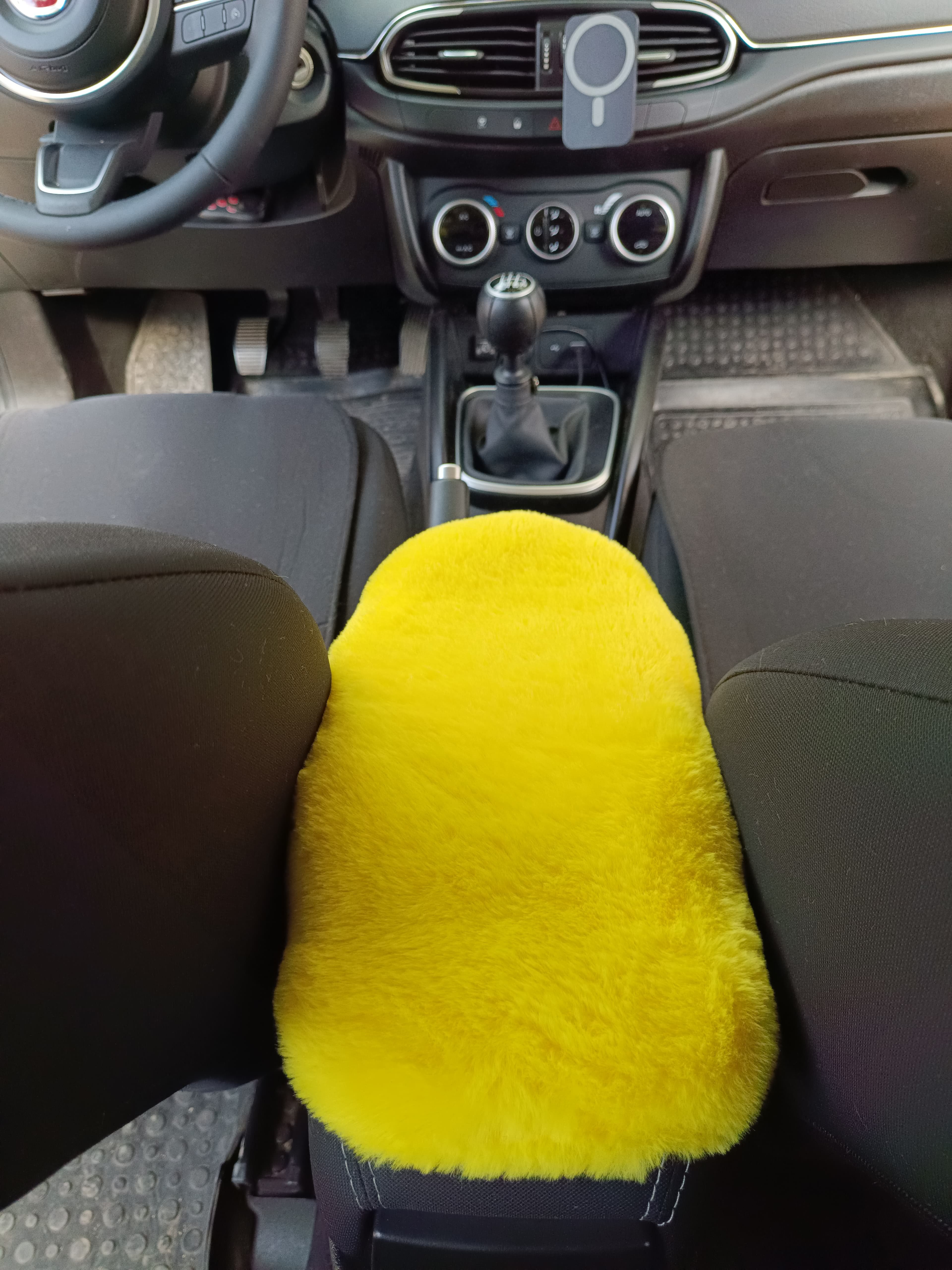 Yumuşak Peluş Kol Dayama Kolçak Minderi Sarı