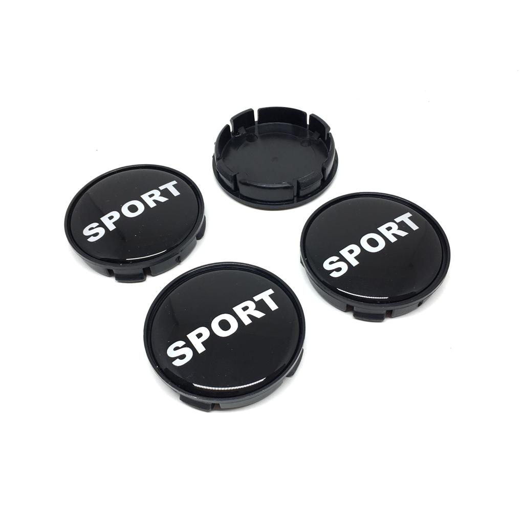 Sport Damla Geçme Jant Göbek Kapağı 4’lü Set 55/58mm Siyah