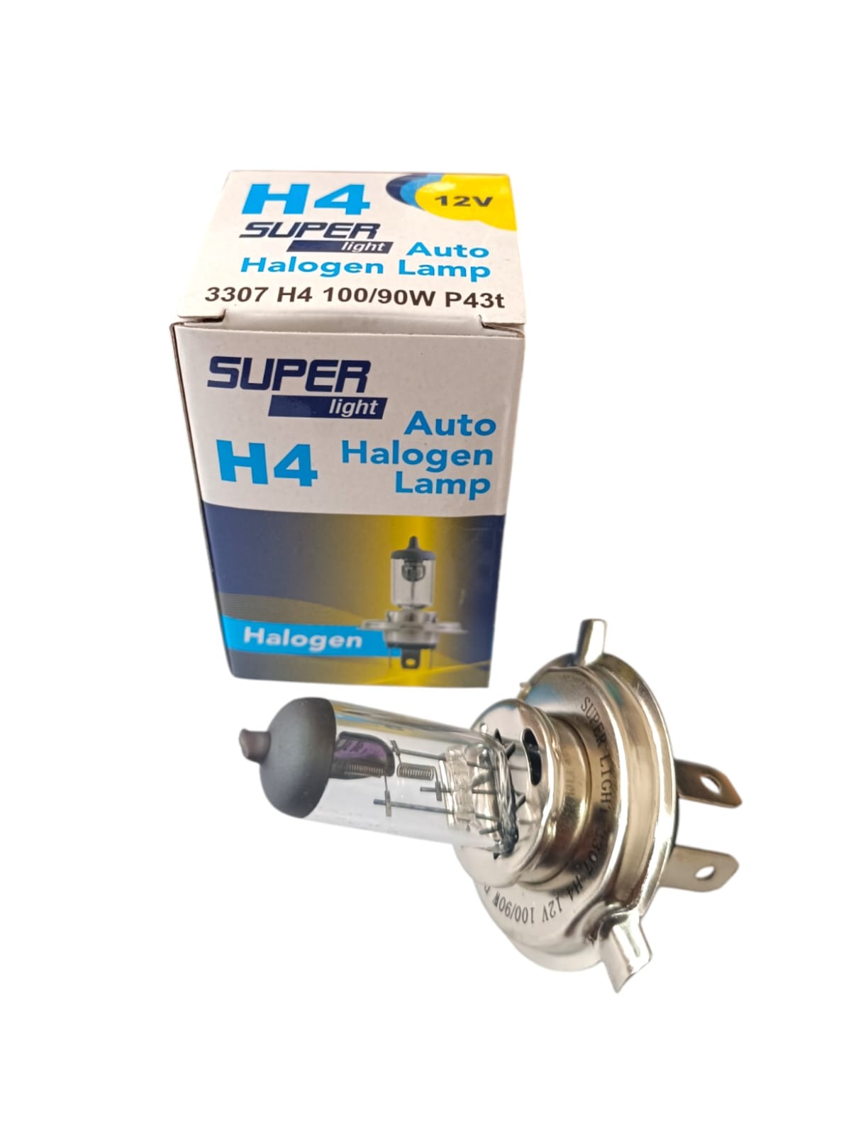 Super Light H4 100/90 Watt 12V Halojen Far Ampulü Sarı