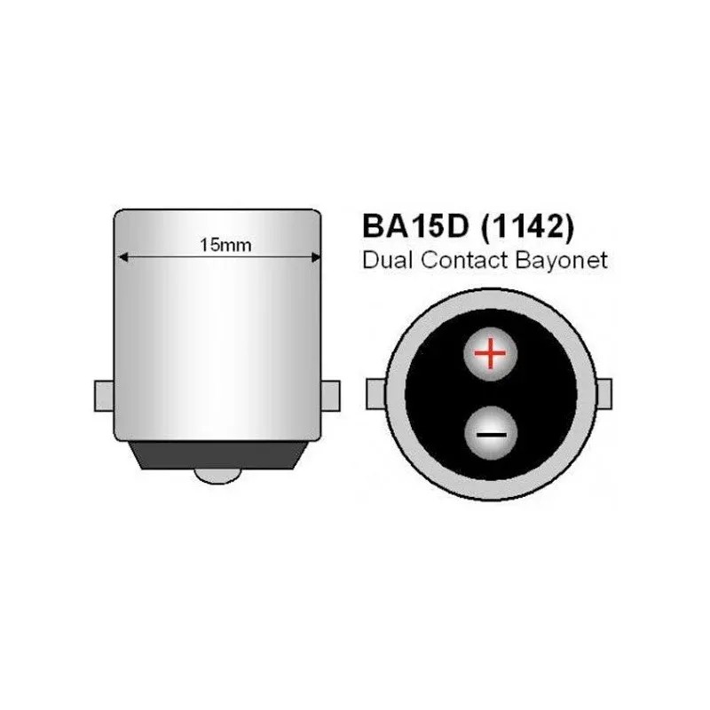 Super Light BA15D 1176 21/5W 12V Halojen Fren Sinyal Ampulü Çift Duy 2 Adet Sarı