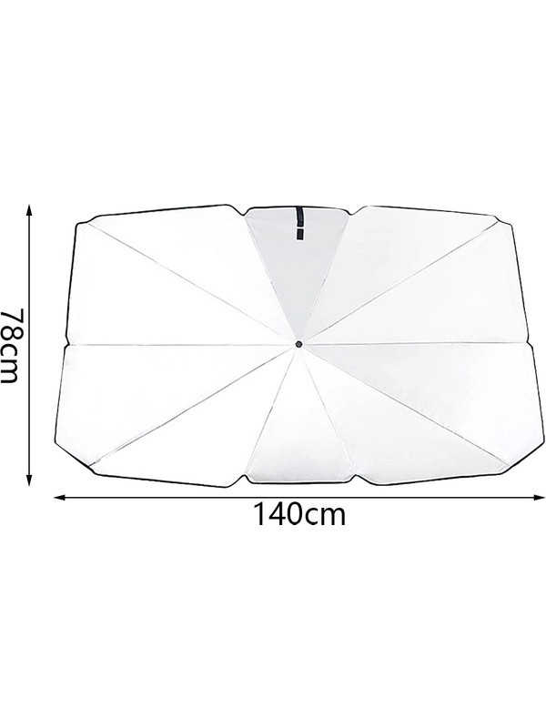 Ön Cam Araba Güneşlik Şemsiye Model 65x120cm