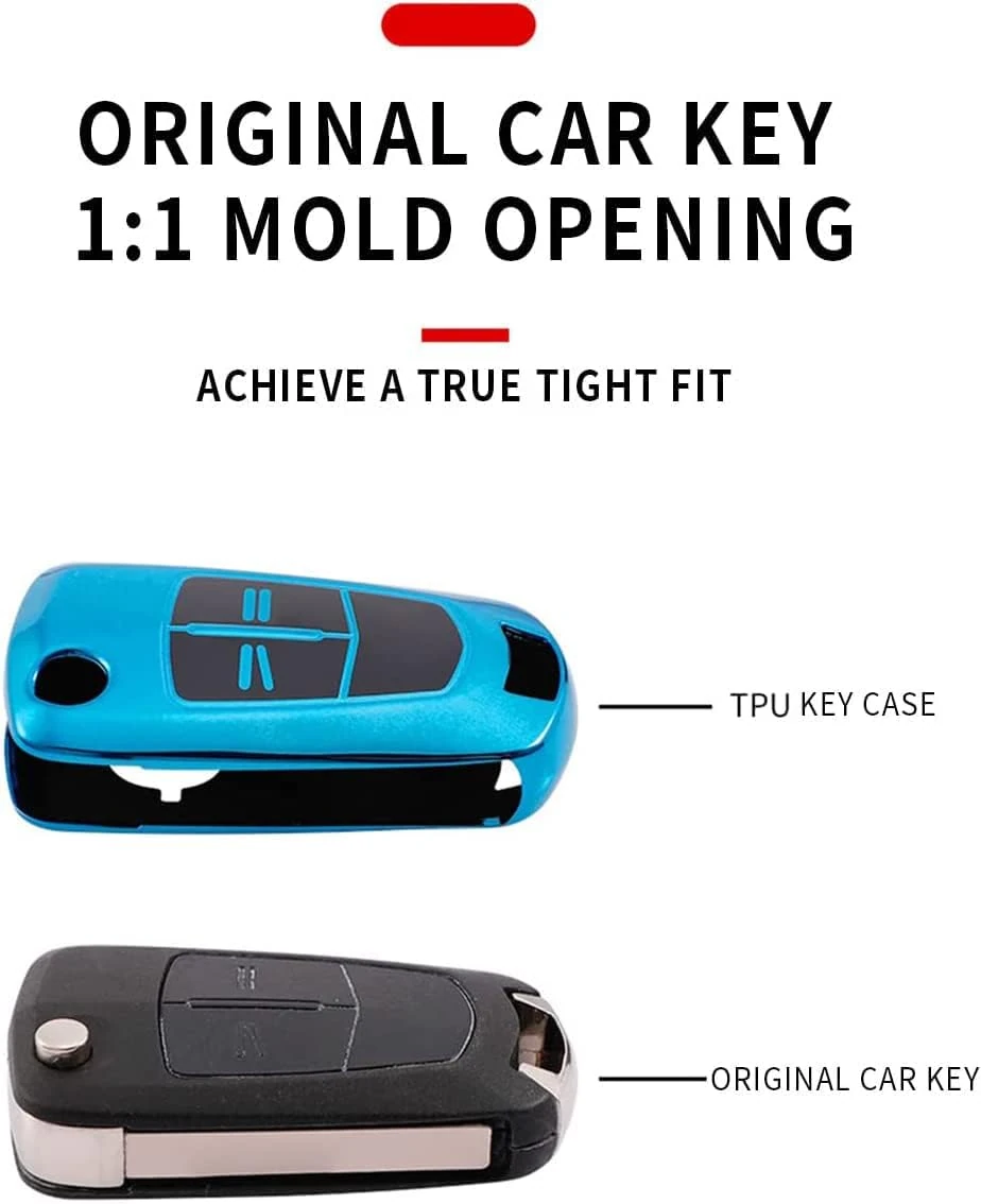 Opel Corsa D Astra H Vectra C Zafira B Uyumlu Sustalı Silikon Oto Anahtar Kumanda Kabı Kılıf Gri