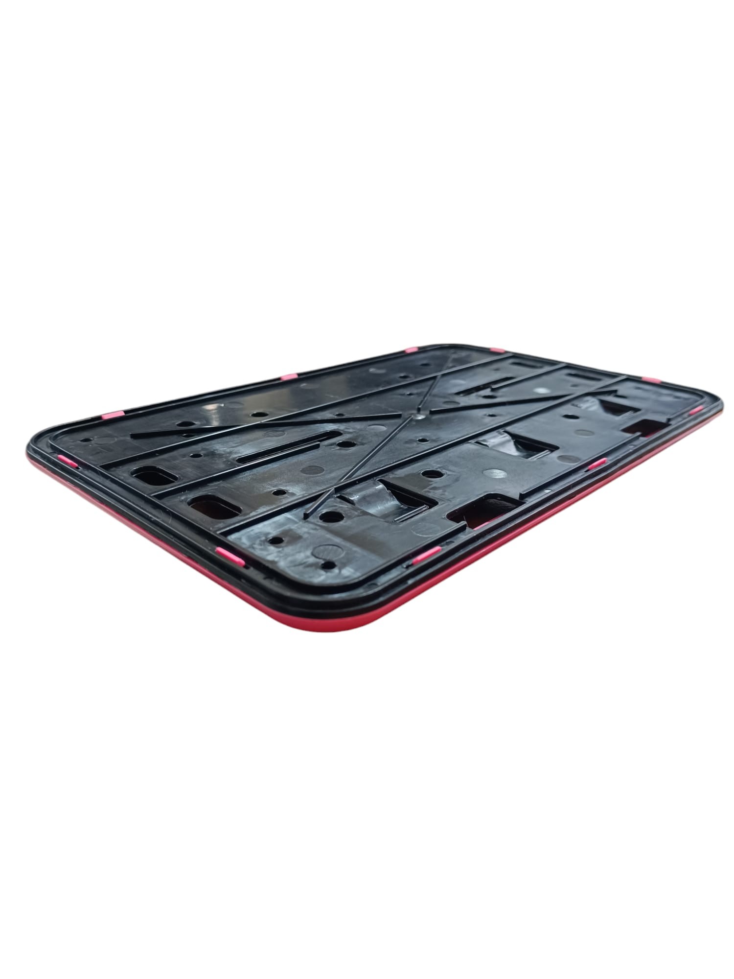 Framed engine plate plate pink 17x26 cm
