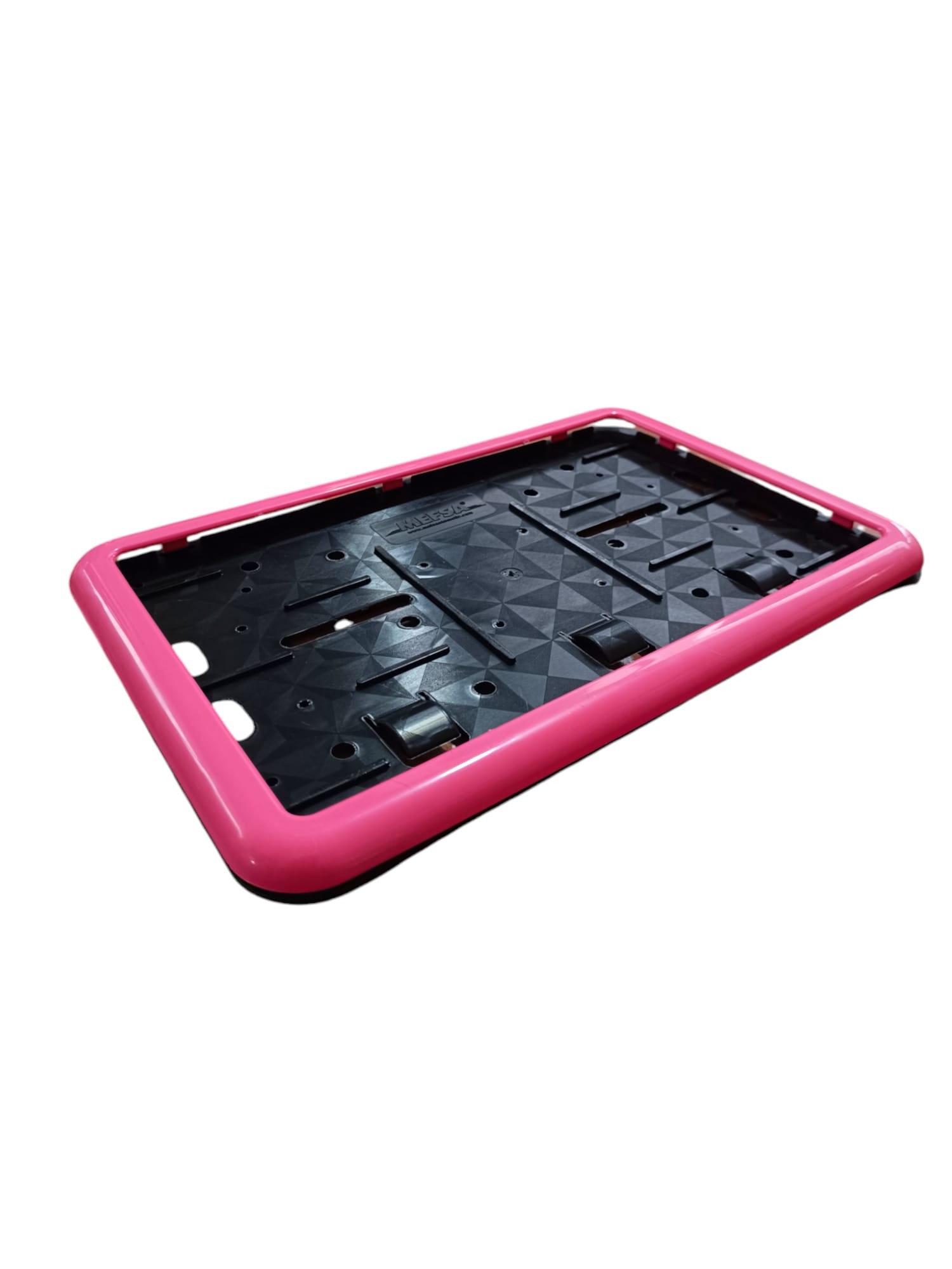 Framed engine plate plate pink 17x26 cm