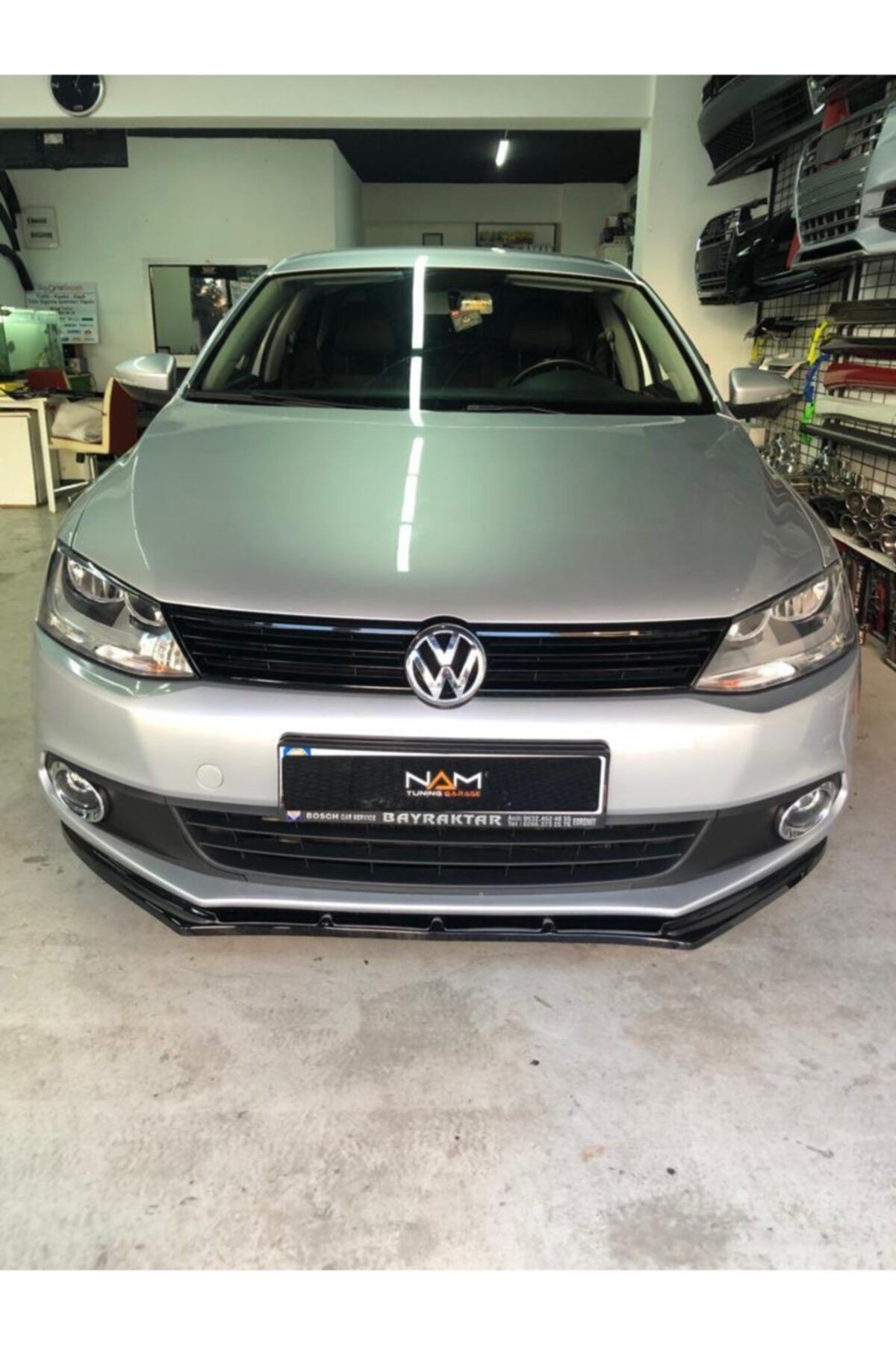 Jetta Mk6 2010-2013 Uyumlu Ön Lip Tampon Eki Piyano Black Siyah
