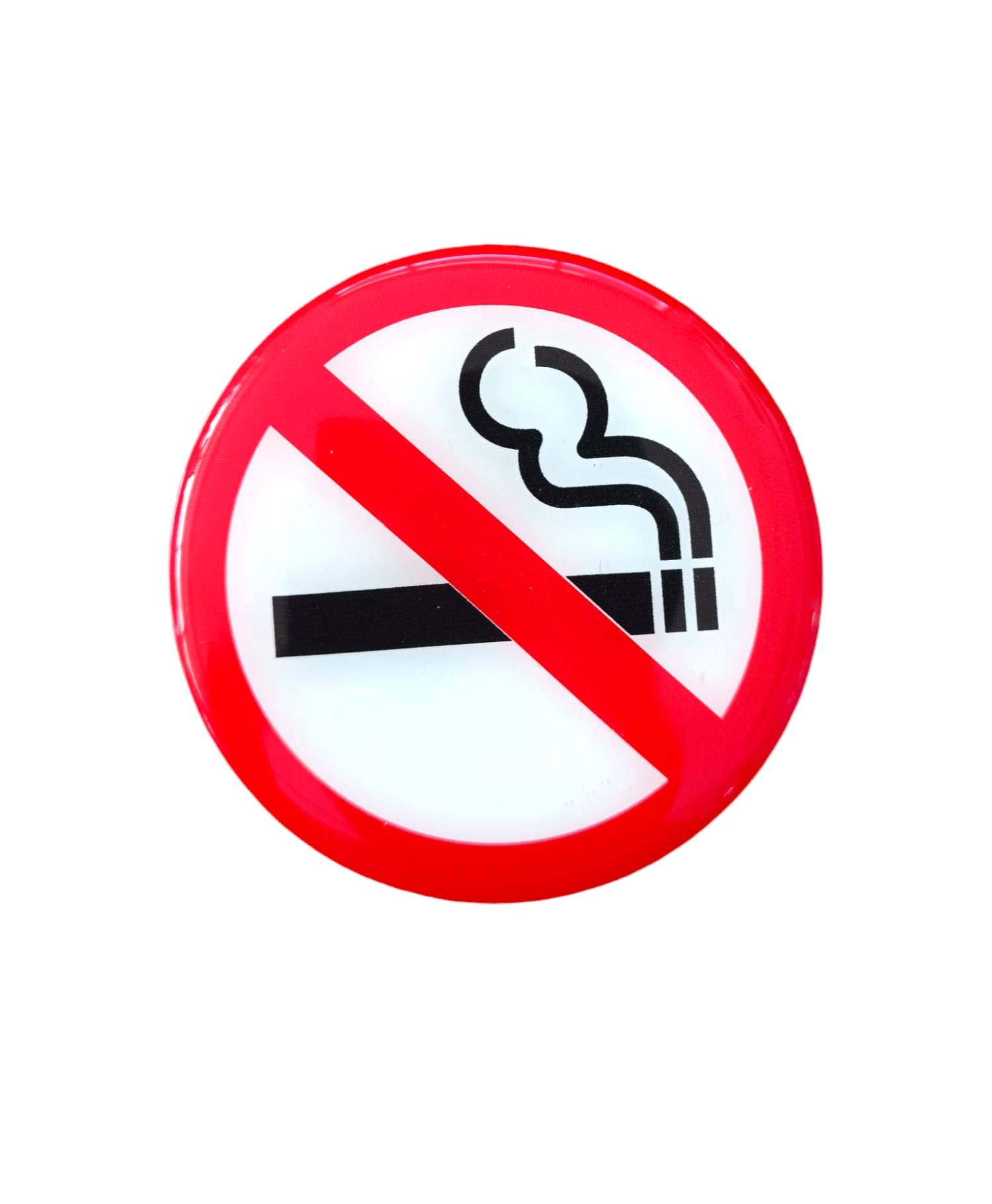 Sigara İçilmez Arması Damla Etiketi Sticker 9 cm