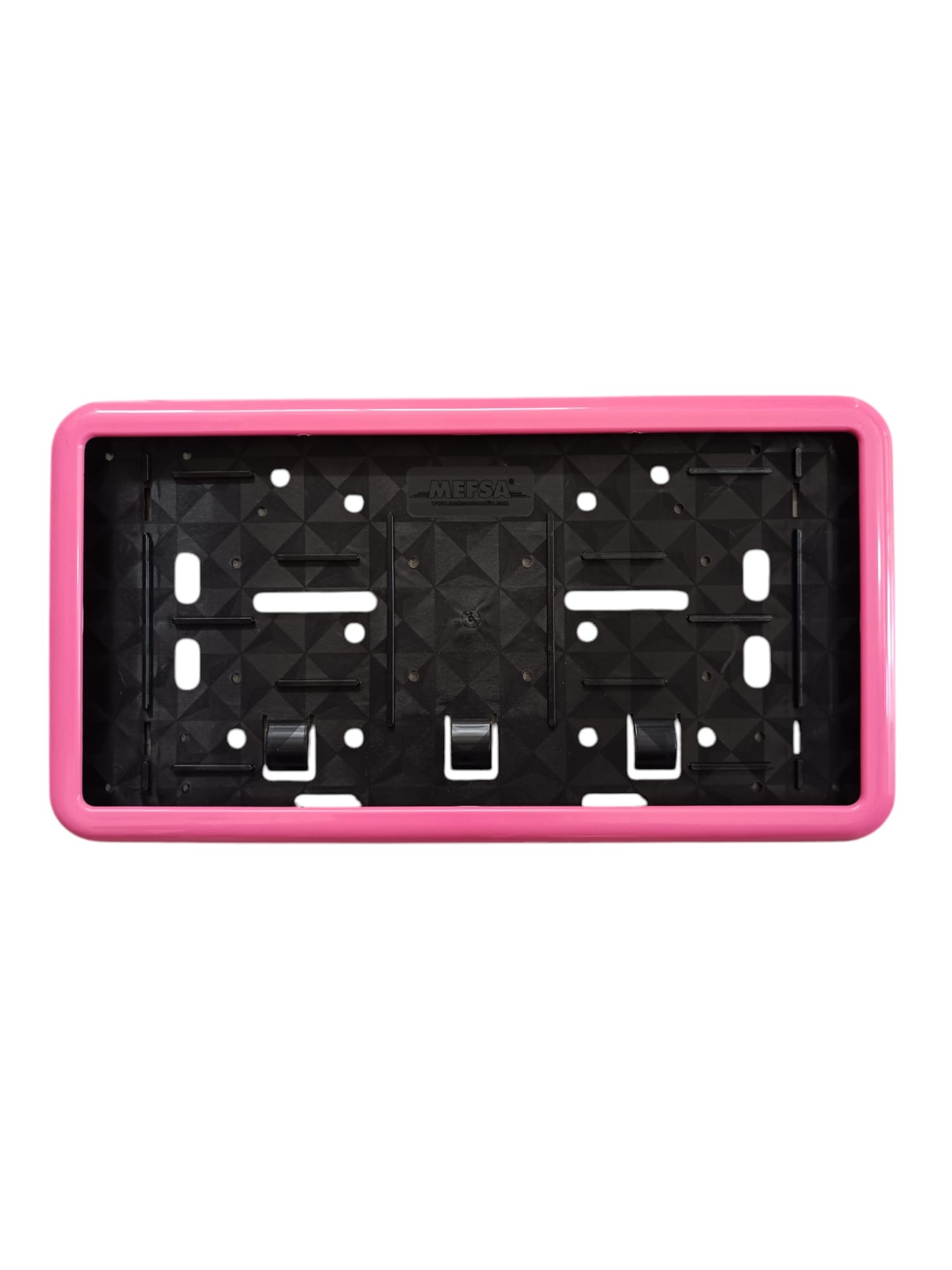 Çerçeveli Dikdörtgen Plakalık Plaka Altlığı Siyah 32x17 cm