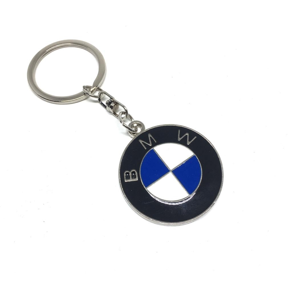 Bmw Metal Oto Anahtarlık Krom Mavi Beyaz