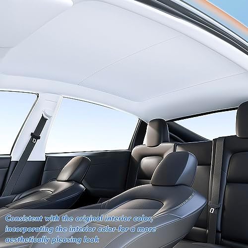 Tesla Model Y 2020–2023 Tavan Penceresi Güneşlik Katlanabilir UV Isı Yalıtımlı Çantalı Gri