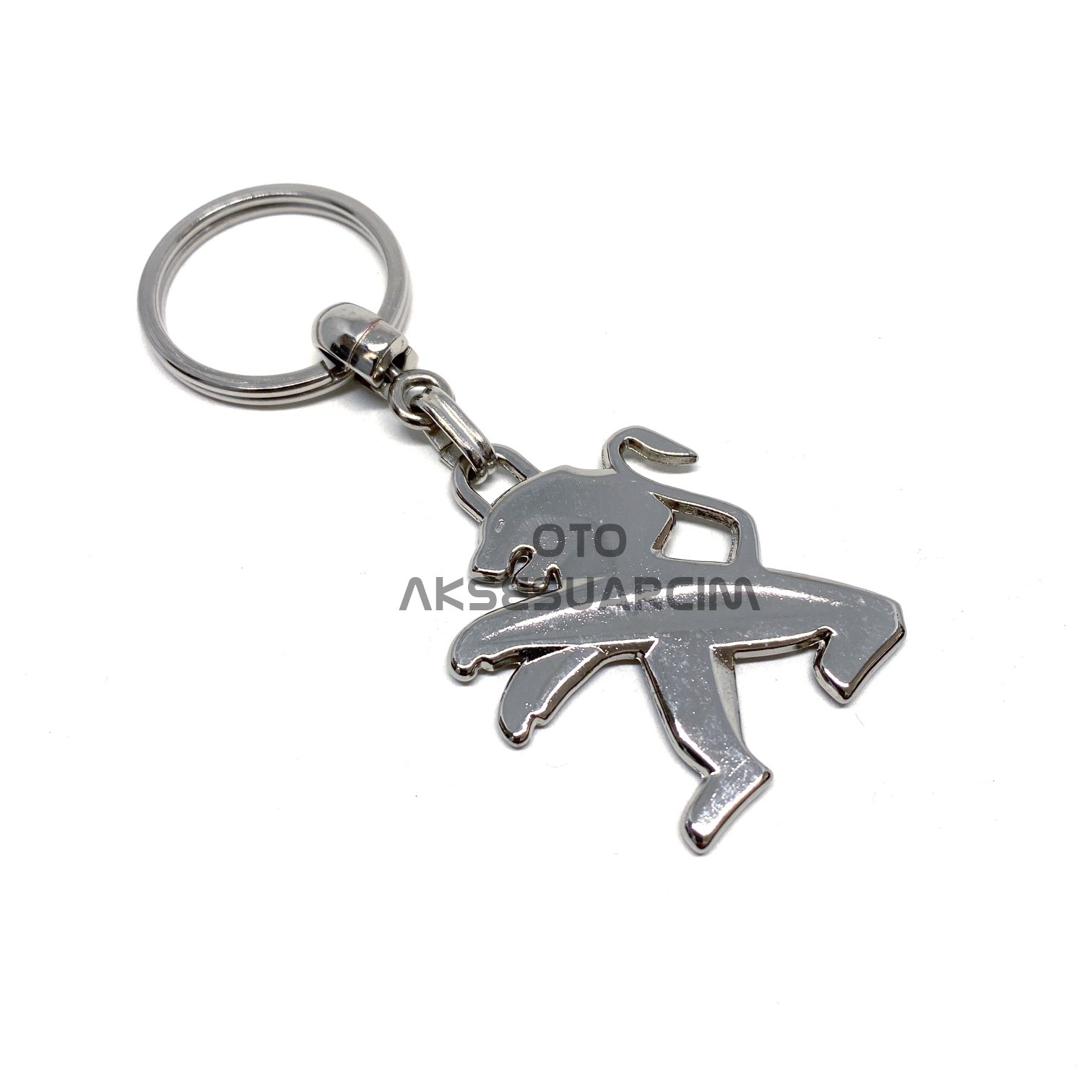 Peugeot Metal Luxury Oto Anahtarlık Krom