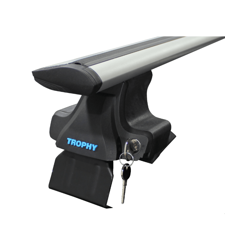 TrophyBars Kilitli Port Bagaj Ayağı Tavan Çıtası Barı Ara Atkı Oluksuz 130cm Siyah 61.01.998.0130