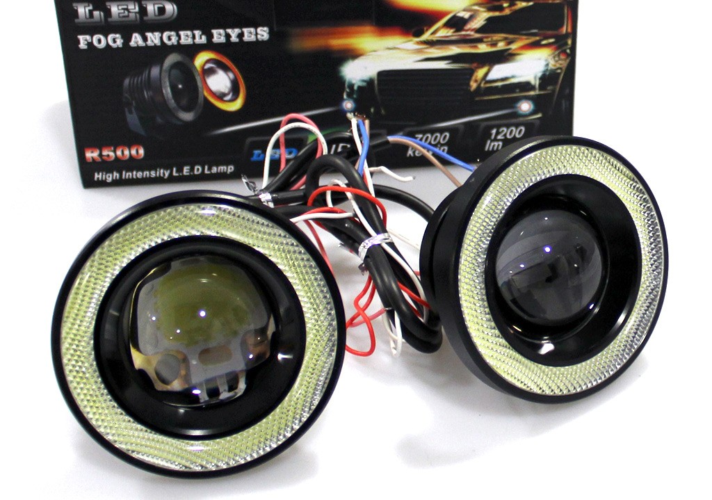 Angel Gündüz Ledli Mercekli Power Led Sis Farı Beyaz 76mm